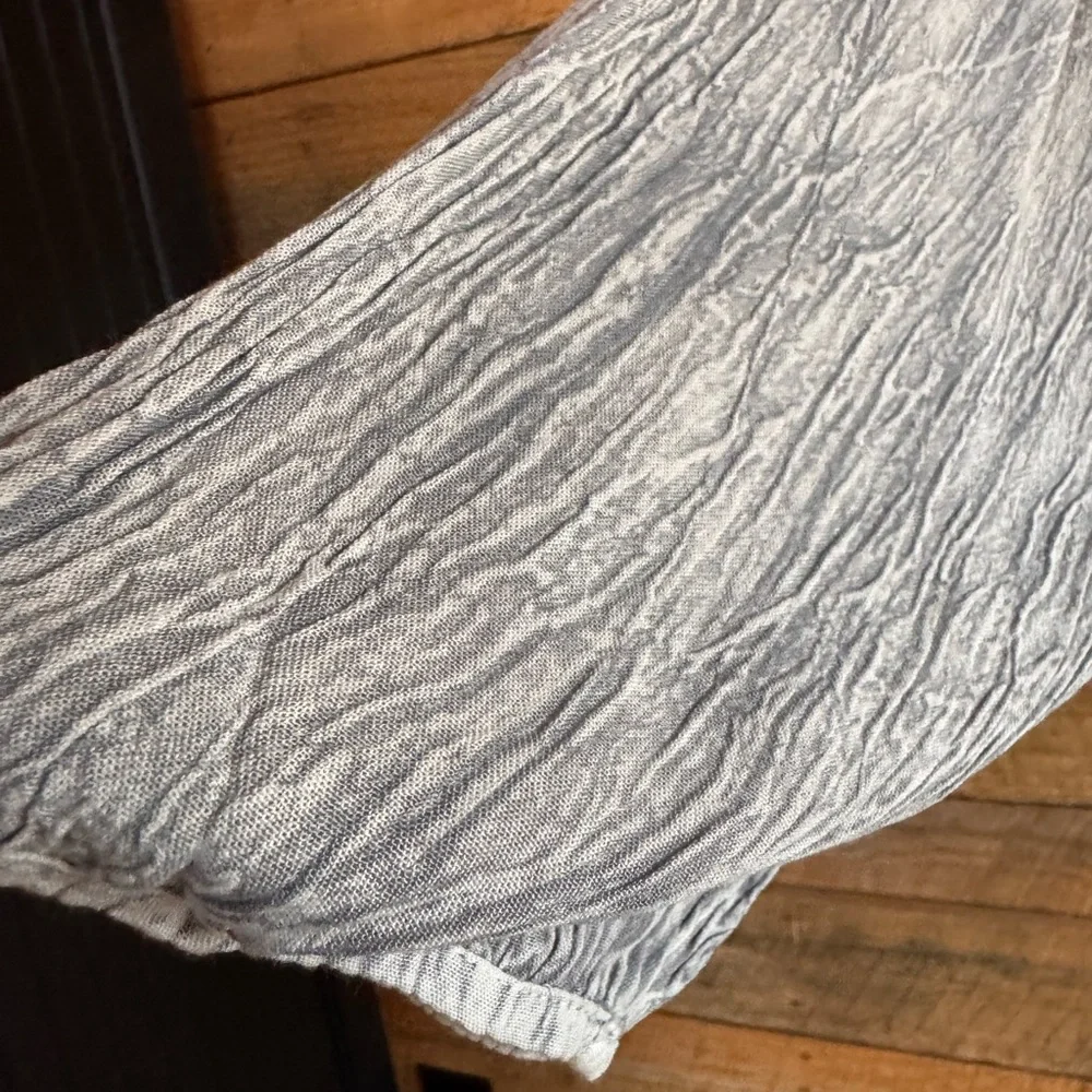 Young Threads Bohemian Baby Doll Button Down Dress in Light Gray Size L NWT - Picture 13 of 14